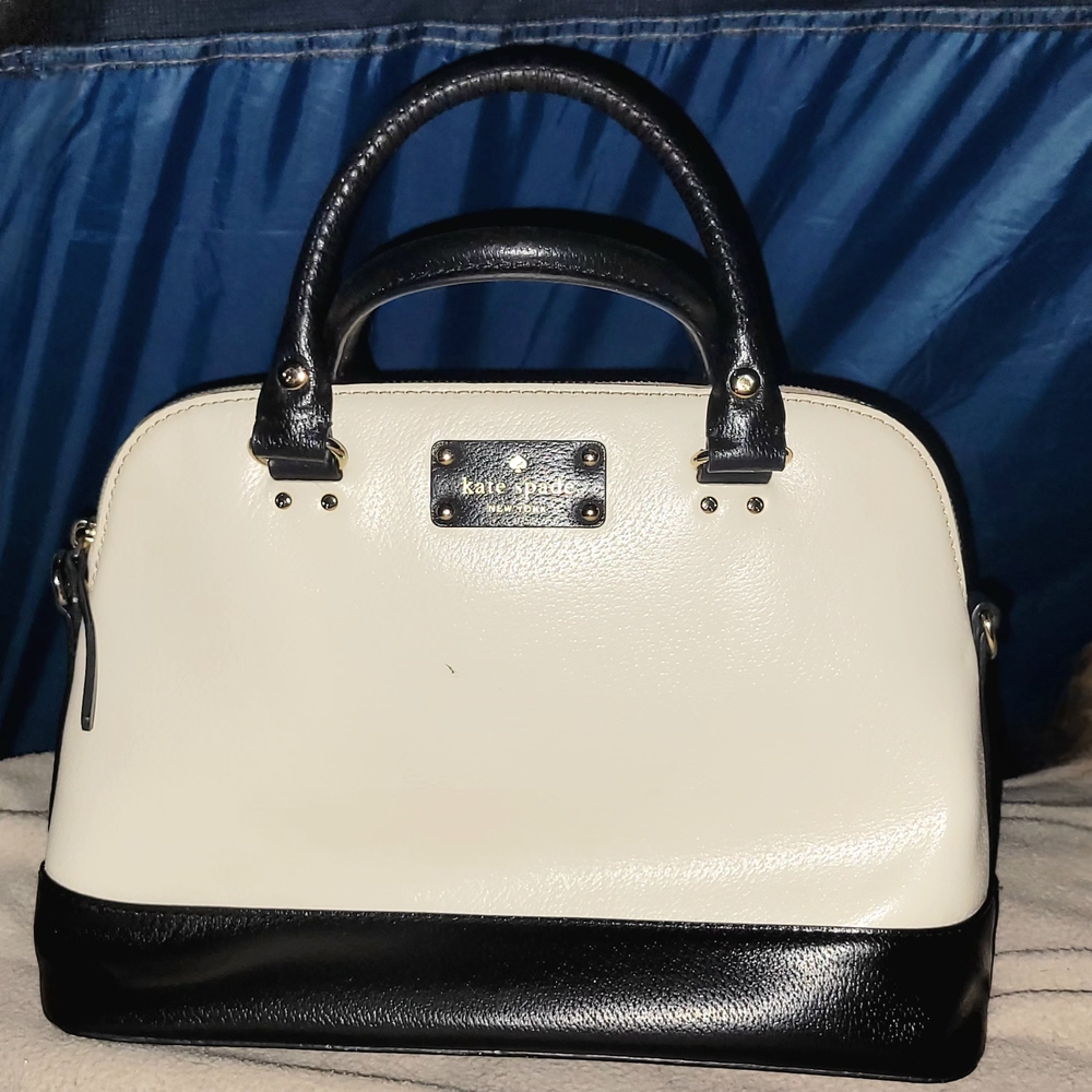 kate spade New York, Wellesley Rachelle Shoulder Bag. Ivory/Black